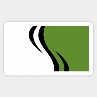 'S' Swoosh Green Sticker